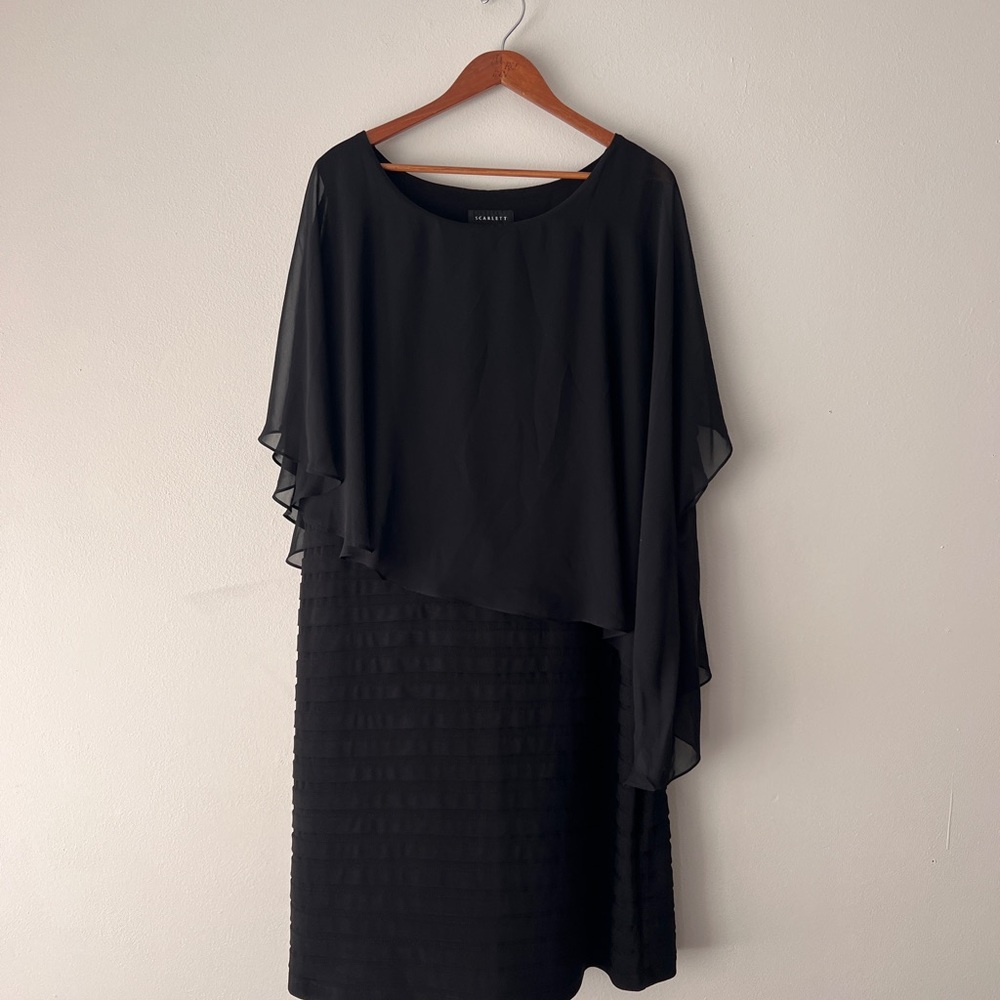 Elegant Black Scarlett Asymmetrical Evening Dress